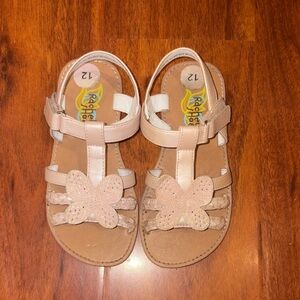 Rachel Kids Sandals with Butterfly - Cream